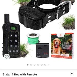 Wireless dog fence and remote trainer